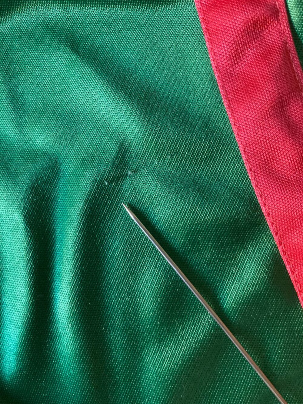 Jaded London Green Italia Crop Top Jersey with Red Trim - Picture 13 of 13